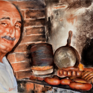 ASADITO DOMIINGUERO Serie COMO ME MIRABAS CUANDO ME MIRABAS -
49cm x 76cm