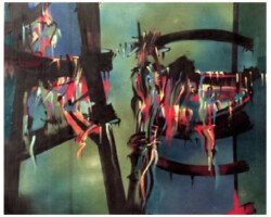 Aquellare 2000 125 x 150 cm Oleo Unitarios Tercer Premio, 66 Salón Anual de Artistas Platicos Santafesinos. Museo Provincial de Artes Visuales Rosa Galisteo de Rodríguez , Santa Fe 2000