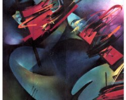 Improvisación III 1999 120 x 120 cm Oleo