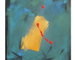 Mancha en Rojo 2007 30 x 30 cm Serie Gestos